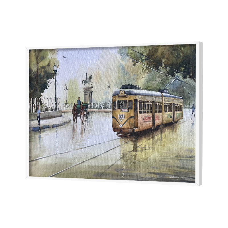 Monsoon Nostalgia 3 Vintage Artwork Canvas Print for Wall