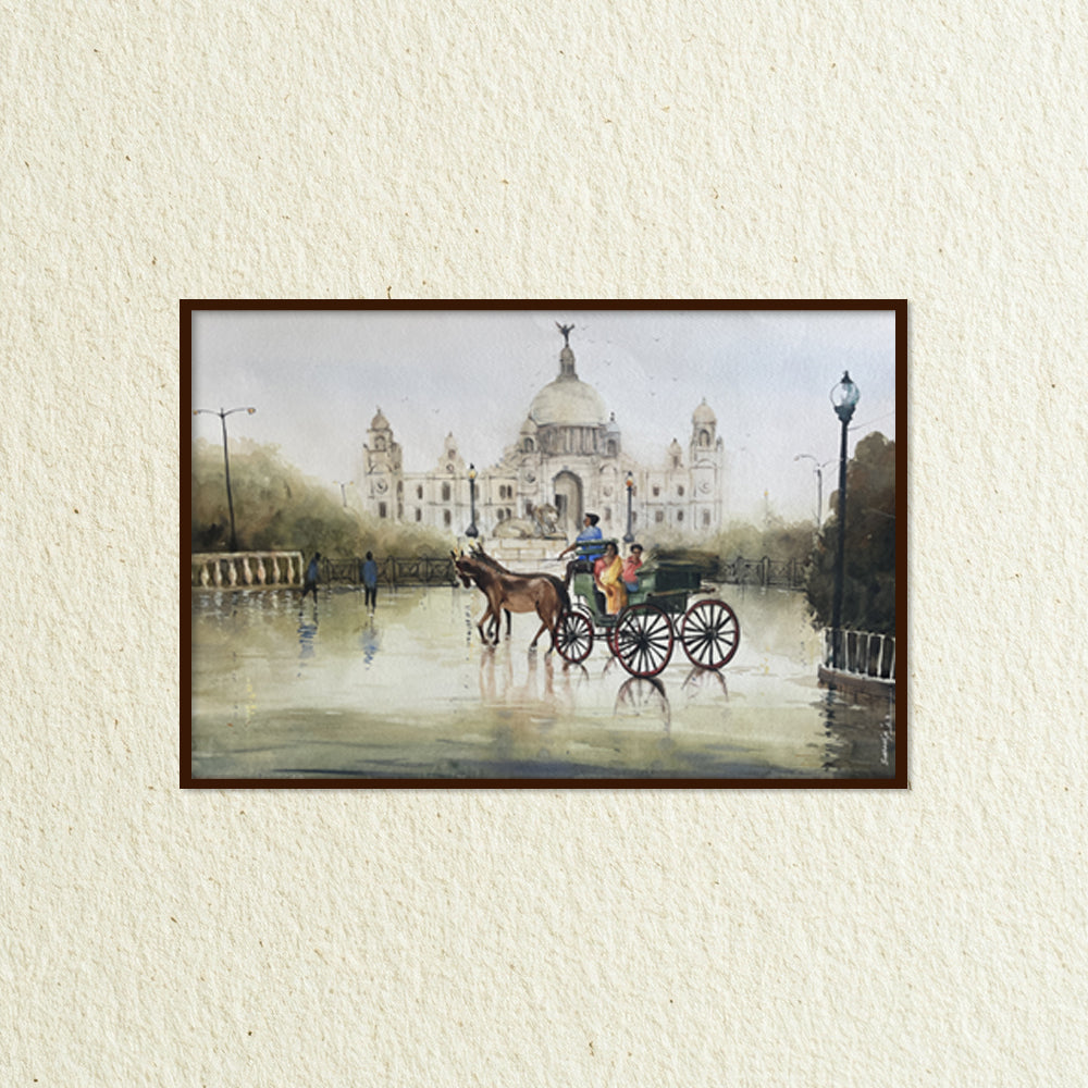 Monsoon Nostalgia 2 Vintage Artwork Canvas Print for Wall