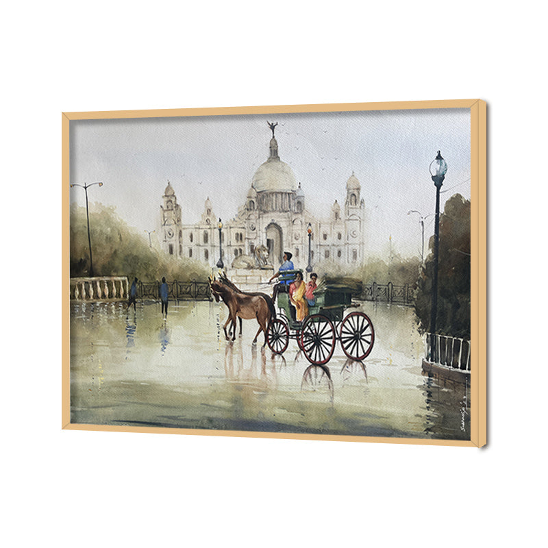 Monsoon Nostalgia 2 Vintage Artwork Canvas Print for Wall