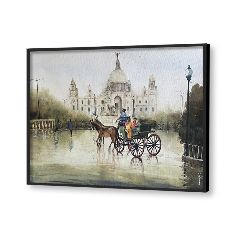 Monsoon Nostalgia 2 Vintage Artwork Canvas Print for Wall