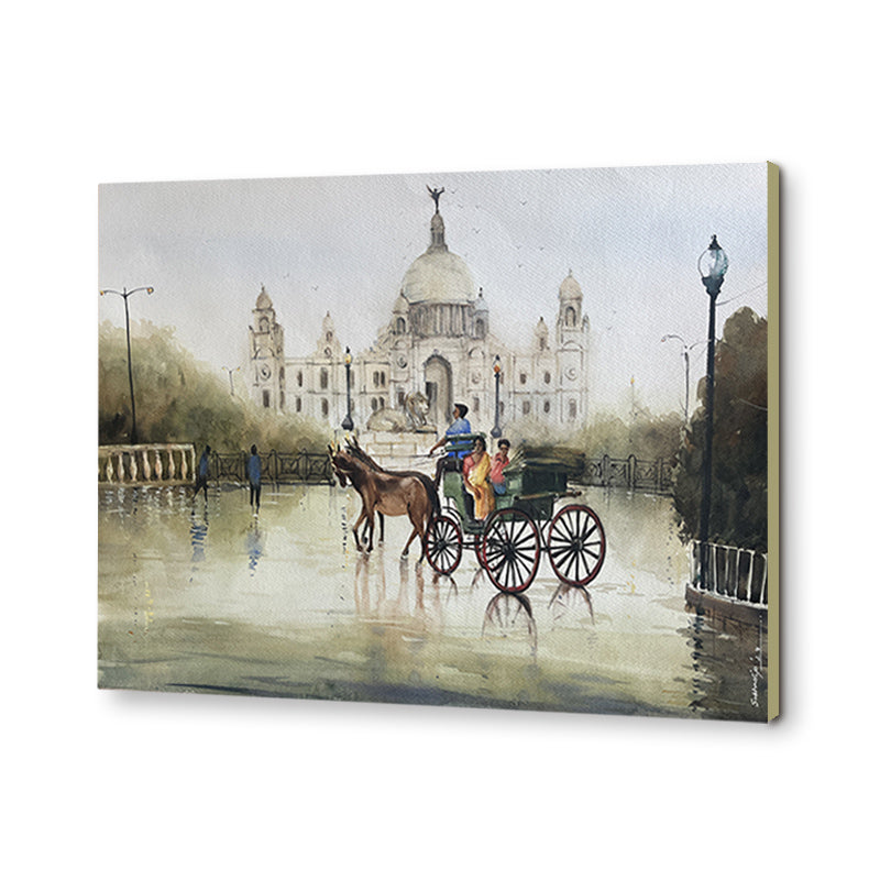Monsoon Nostalgia 2 Vintage Artwork Canvas Print for Wall