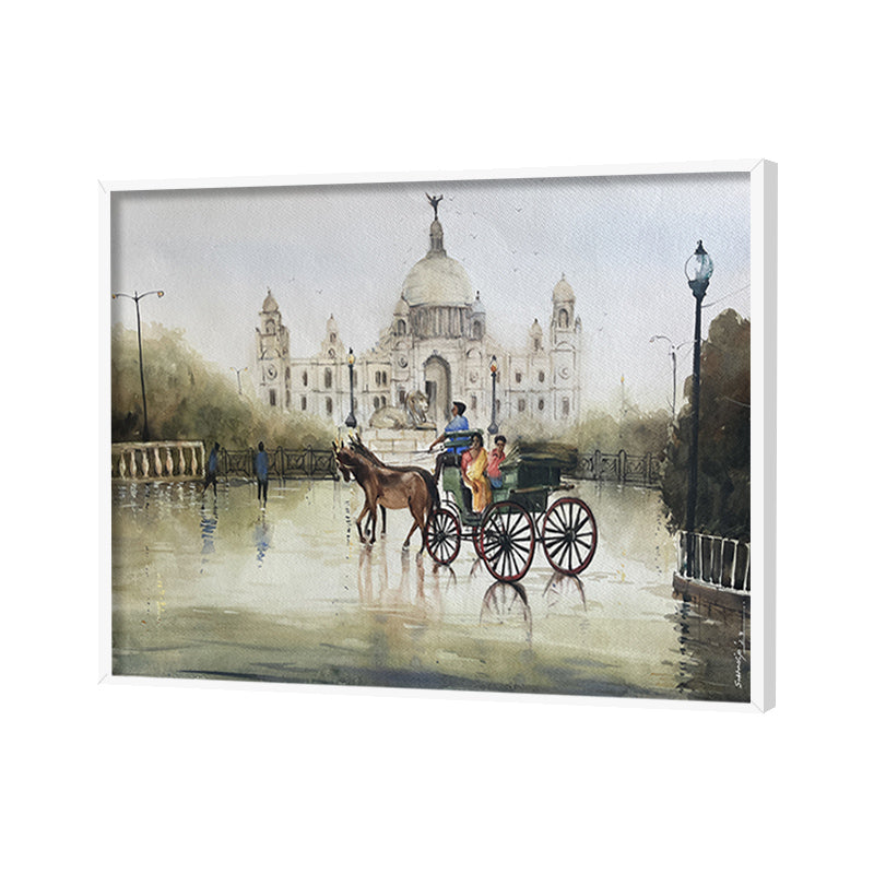 Monsoon Nostalgia 2 Vintage Artwork Canvas Print for Wall