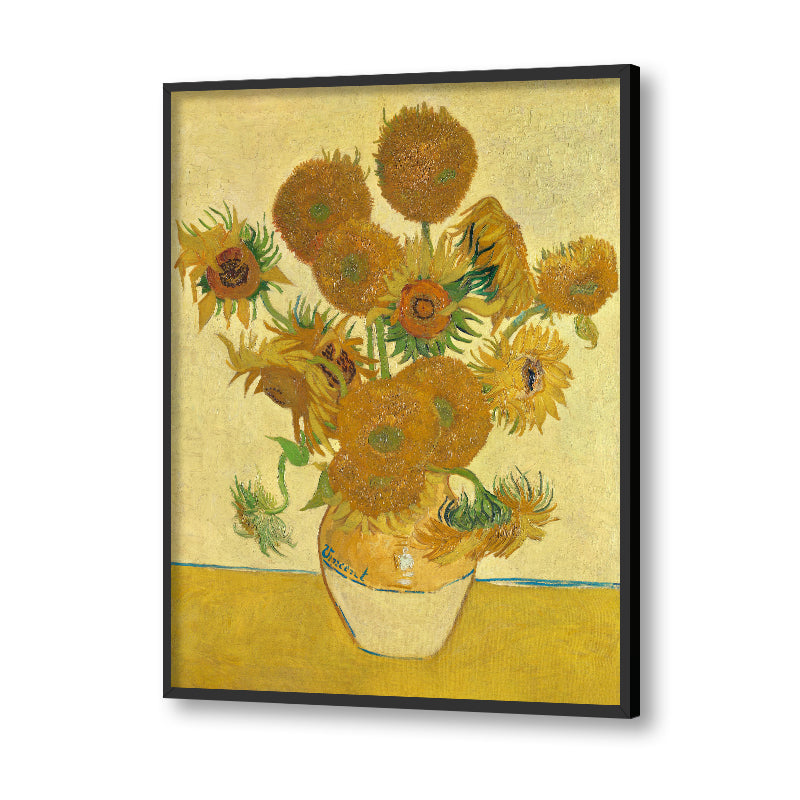 Sunflowers by Vincent - Famous Painting Canvas Print