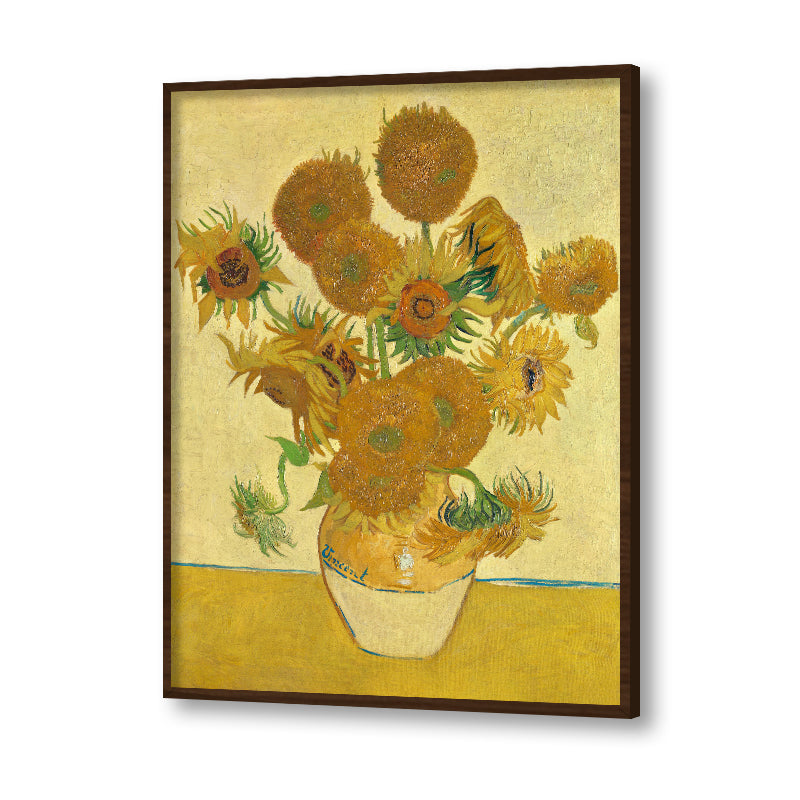 Sunflowers by Vincent - Famous Painting Canvas Print