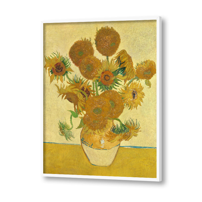 Sunflowers by Vincent - Famous Painting Canvas Print