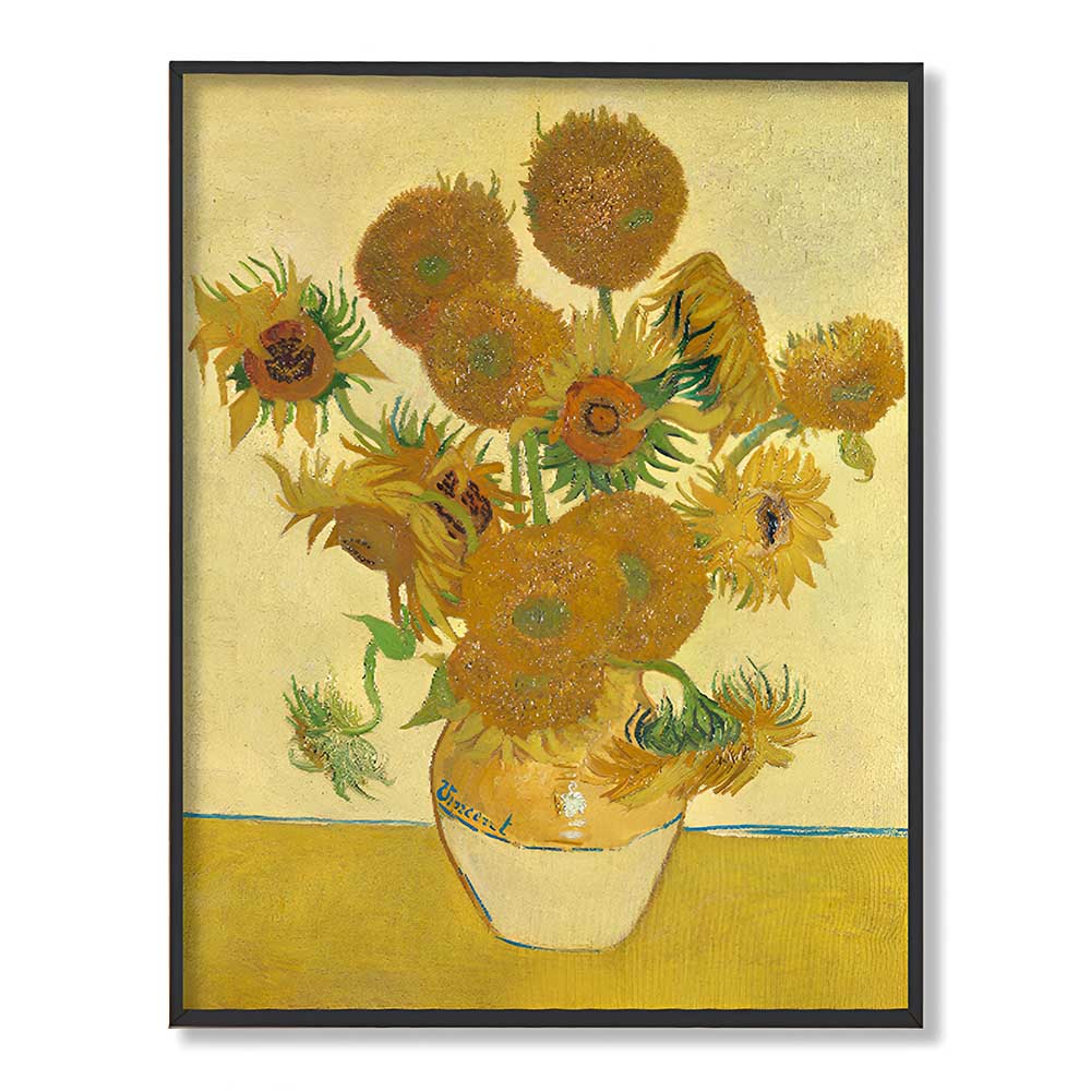 Sunflowers by Vincent - Famous Painting Canvas Print