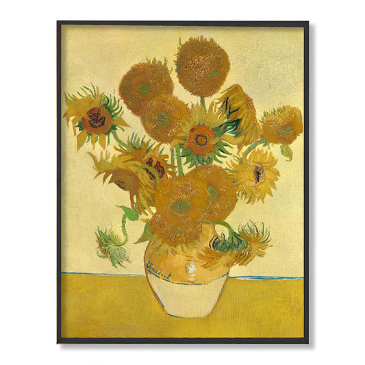Vincent Van Gogh Sunflowers Famous Painting Artwork Canvas Print