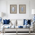 Chinoiserie Vase Set of 2 Vintage Artwork Canvas Print for Wall