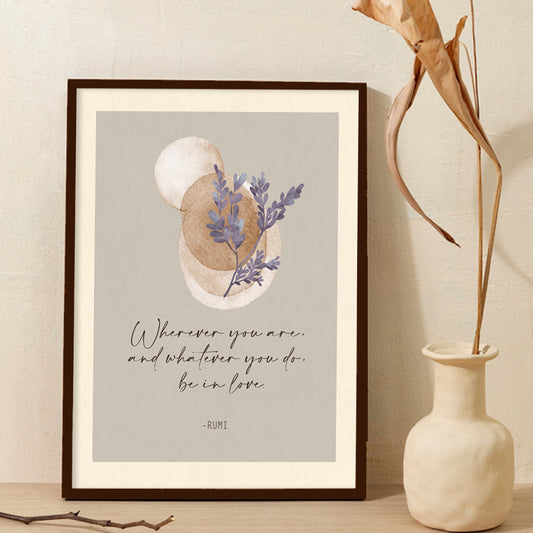 Rumi Quotes 1 Vintage Wall Artwork | Canvas Painting for Wall | Wall Decor | Wall Painting for Living Room | Bedroom