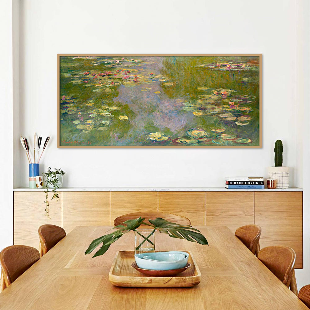 Water Lilies by Claude - Famous Painting Canvas Print