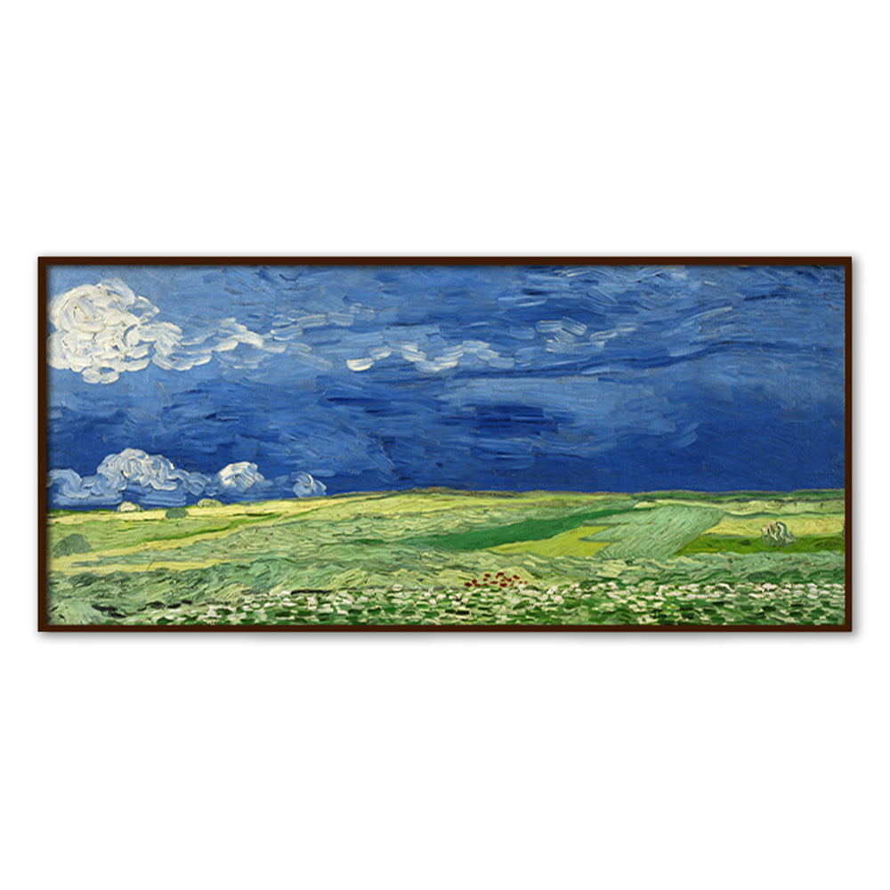 Wheatfield Under the Thundercloud by Vincent - Famous Painting Canvas Print