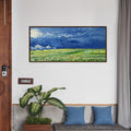 Wheatfield Under the Thundercloud by Vincent - Famous Painting Canvas Print