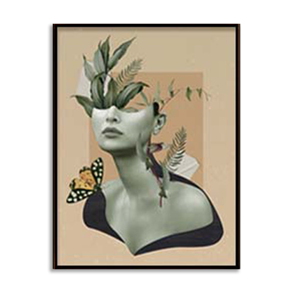 With My Greens 2 Scandinavian Canvas Wall Art Print
