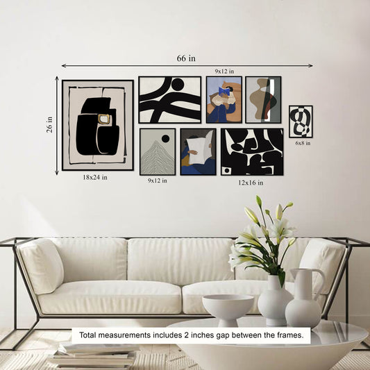 Artistic Abstraction Canvas Painting Gallery Wall Art for Home Decor