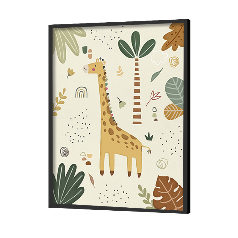 Joyful Jungle 2 Wall Art Canvas Print for Kids Room