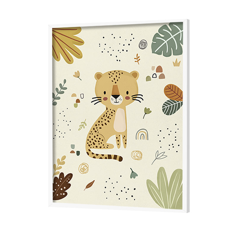 Joyful Jungle 3 Wall Art Canvas Print for Kids Room