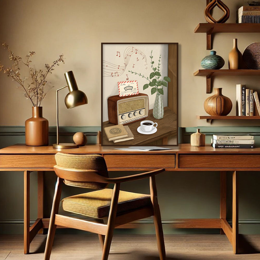 Morning Melodies — Vintage Still Life Art Print | Canvas Wall Painting