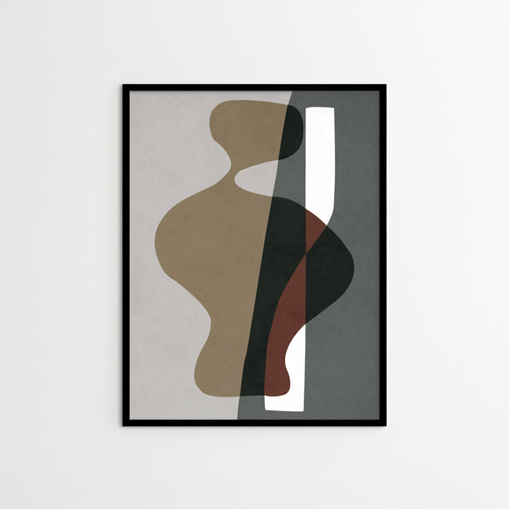Into the Shadows 2 Abstract Canvas Wall Art Print