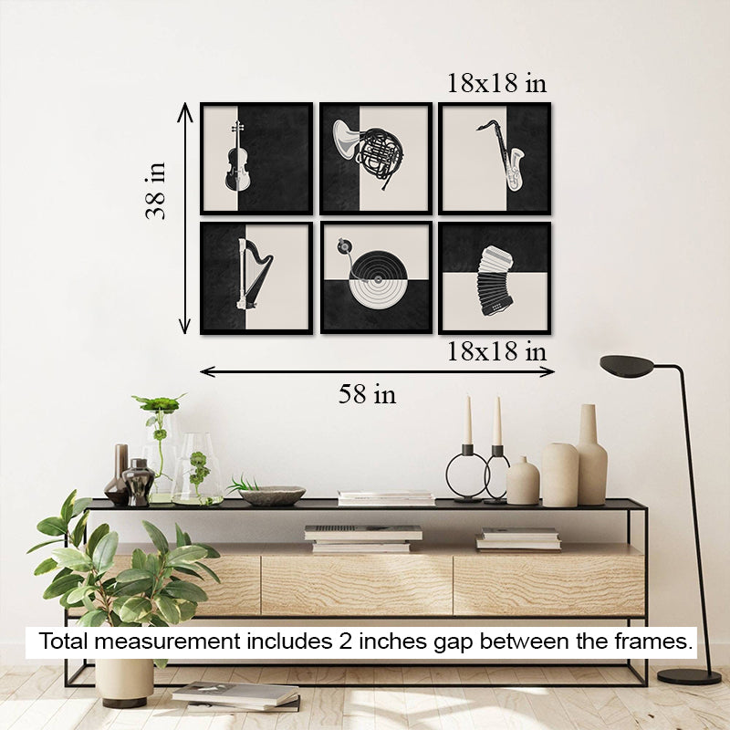 Music Lover (Set of 6) Gallery Wall Art Print