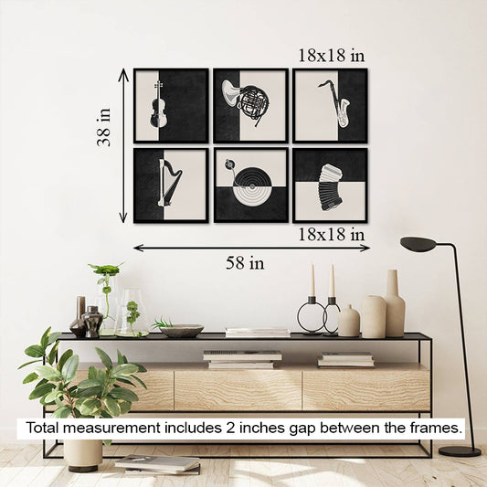 Music Lover (Set of 6) Gallery Wall Art Print