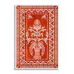 Indian Art Patterns Traditional Artwork Canvas Print for Wall