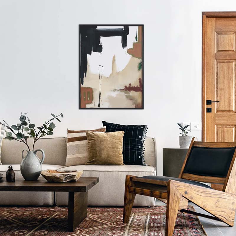 Gilded Marble Abstract Canvas Wall Art Print