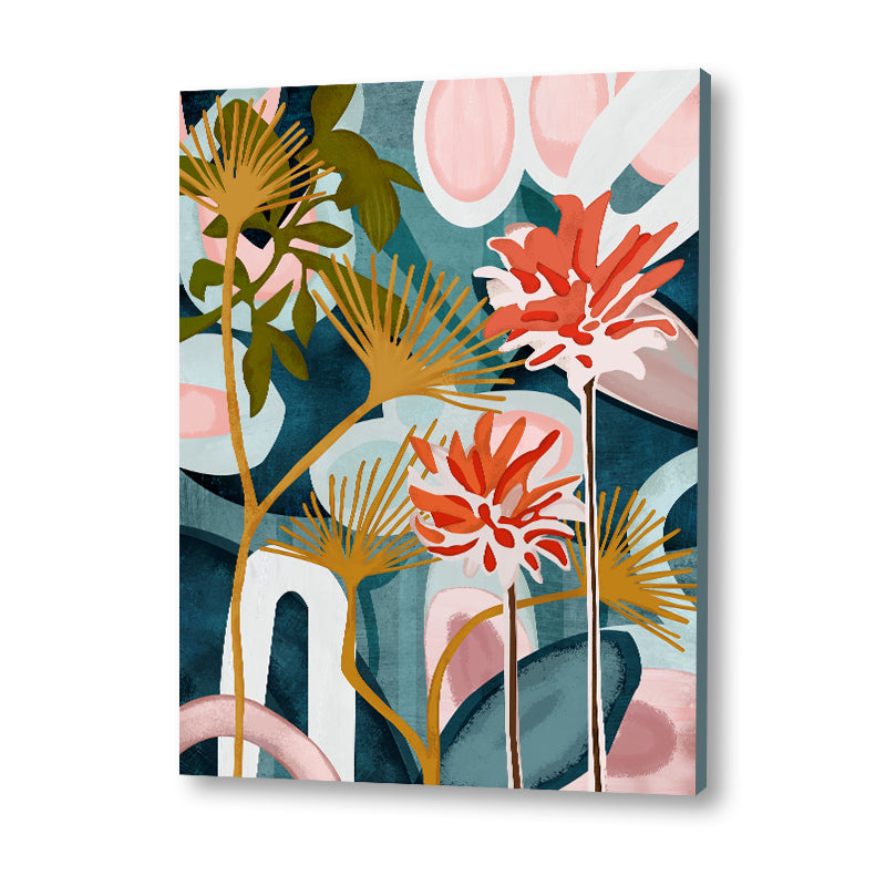 Floral Bouquet Nature Art Canvas Wall Print