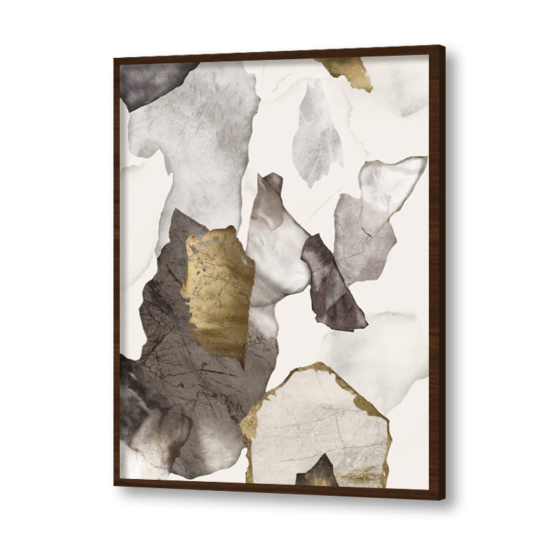 Gilded Marble Abstract Canvas Wall Art Print