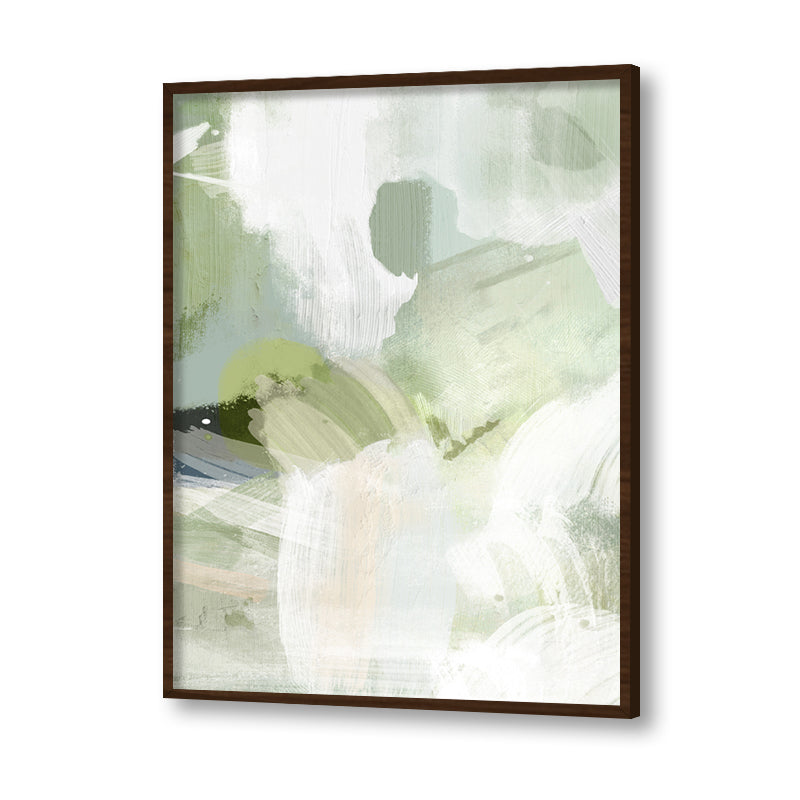 Green Hues 1 Abstract Canvas Wall Art Print