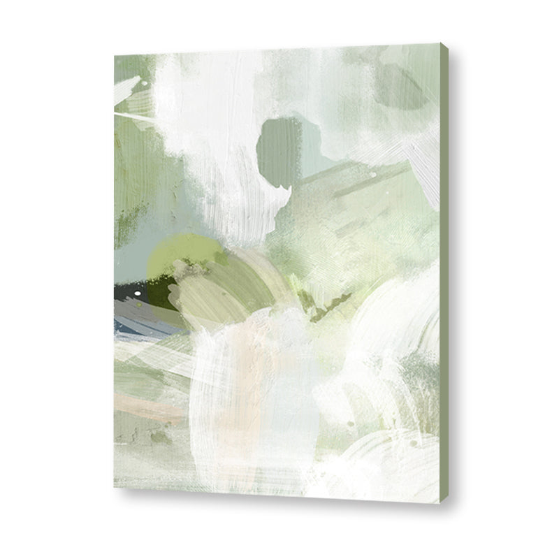 Green Hues 1 Abstract Canvas Wall Art Print
