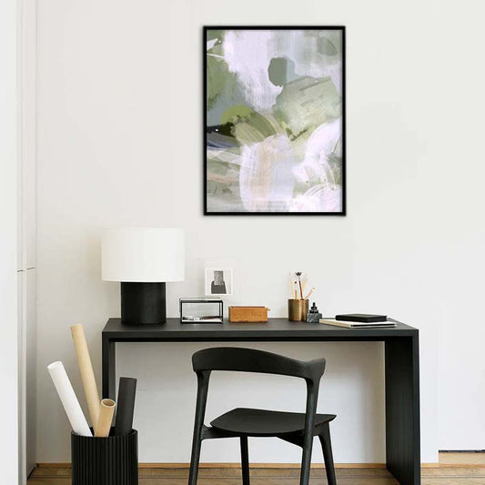 Green Hues 1 Abstract Canvas Wall Art Print