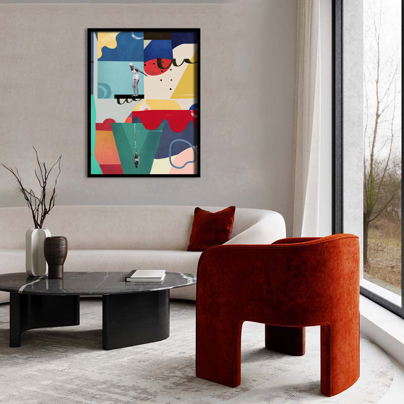 Kaleidoscopic No. 3 – Pop Art Canvas Print shown in a room