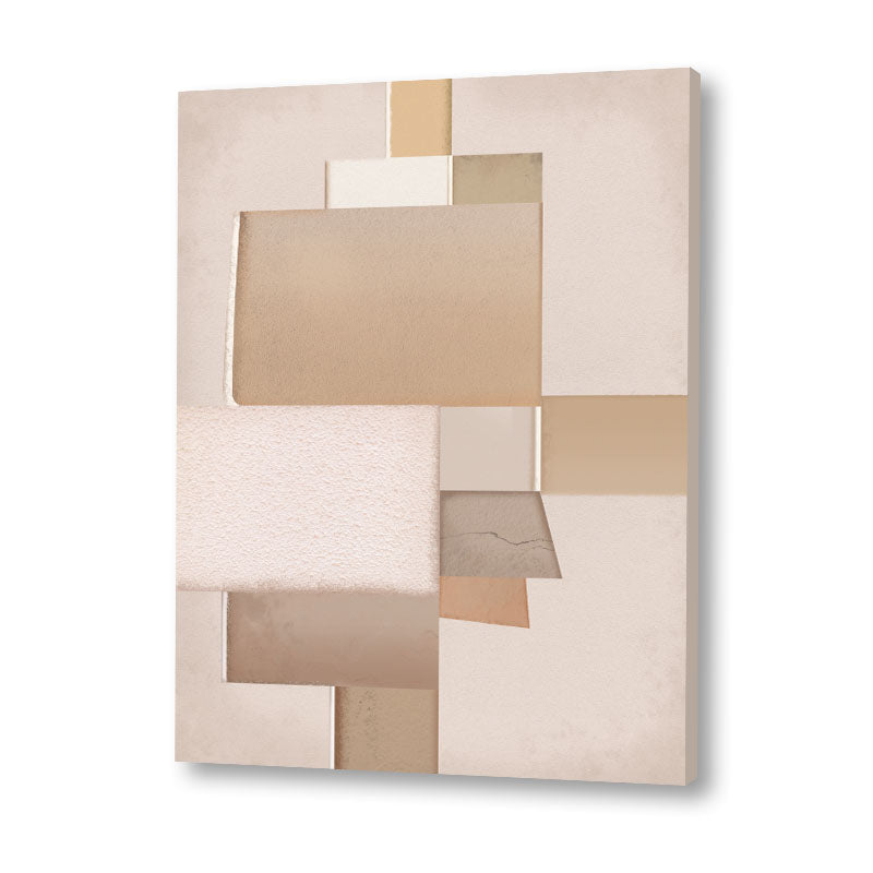 Pastel Hues Abstract Art Canvas Wall Print
