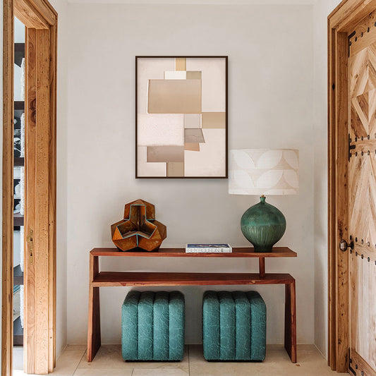 Pastel Hues Abstract Art Canvas Wall Print