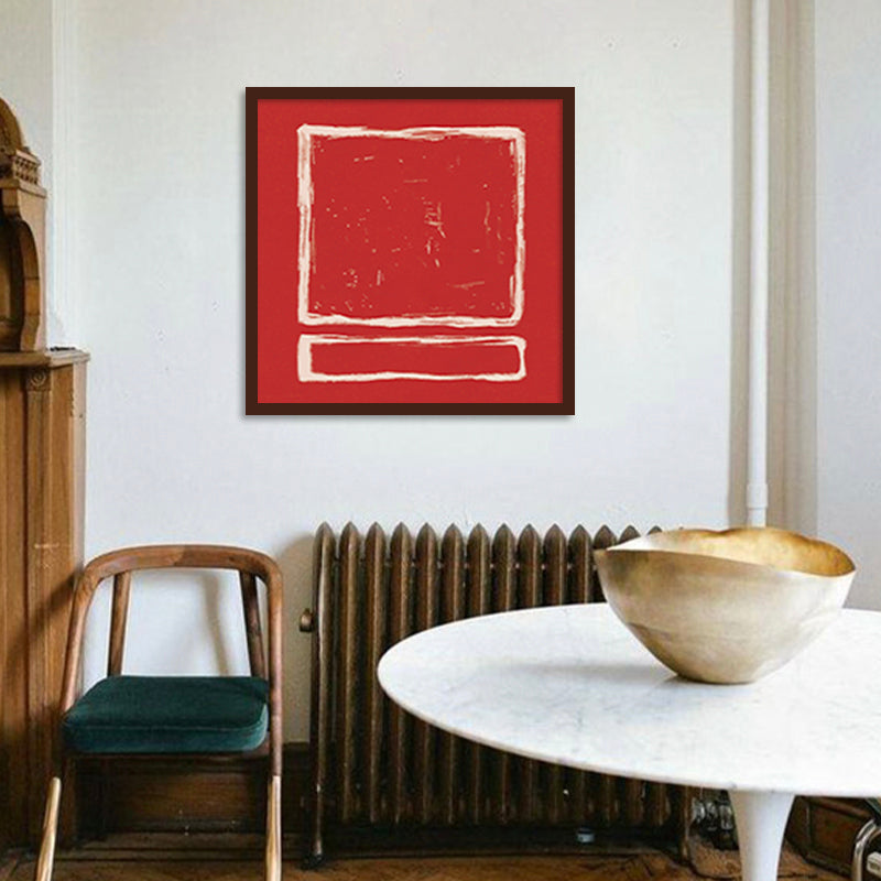 Rouge Abstract Canvas Wall Art Print