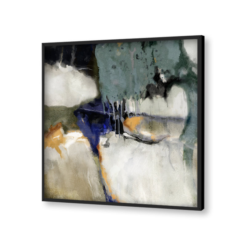 Shades of Monsoon 1 Abstract Canvas Wall Art Print