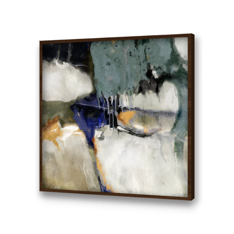 Shades of Monsoon 1 Abstract Canvas Wall Art Print