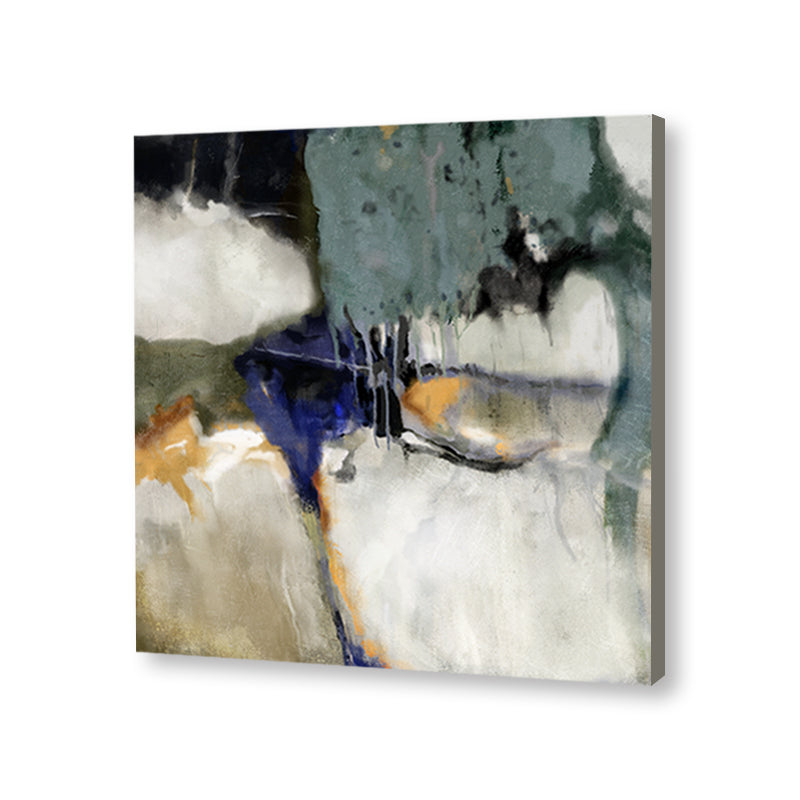 Shades of Monsoon 1 Abstract Canvas Wall Art Print