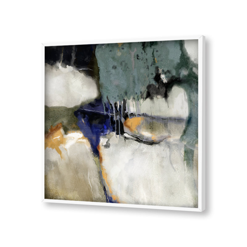 Shades of Monsoon 1 Abstract Canvas Wall Art Print