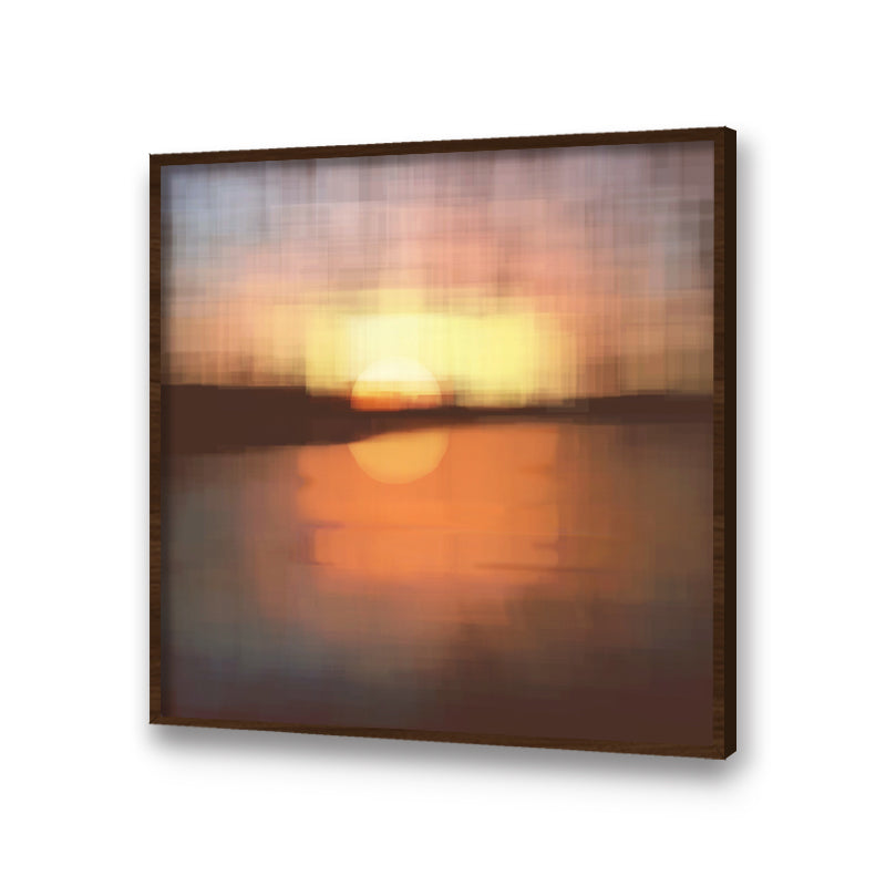 Sunrise Abstract Canvas Wall Art Print