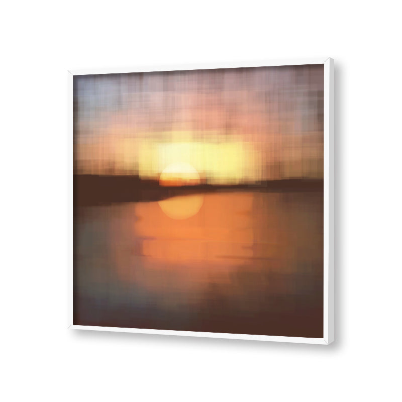 Sunrise Abstract Canvas Wall Art Print