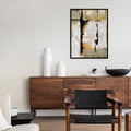 Tangerine Textures 1 Abstract Canvas Wall Art Print