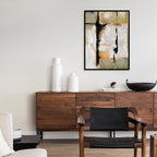 Tangerine Textures 1 Abstract Canvas Wall Art Print