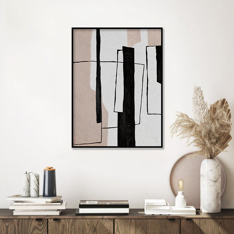 Thick & Thin Abstract Canvas Wall Art Print
