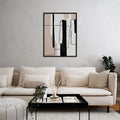 Thick & Thin Abstract Canvas Wall Art Print