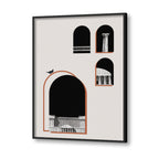Architecture No. 4 – Black and White Artwork Canvas Print