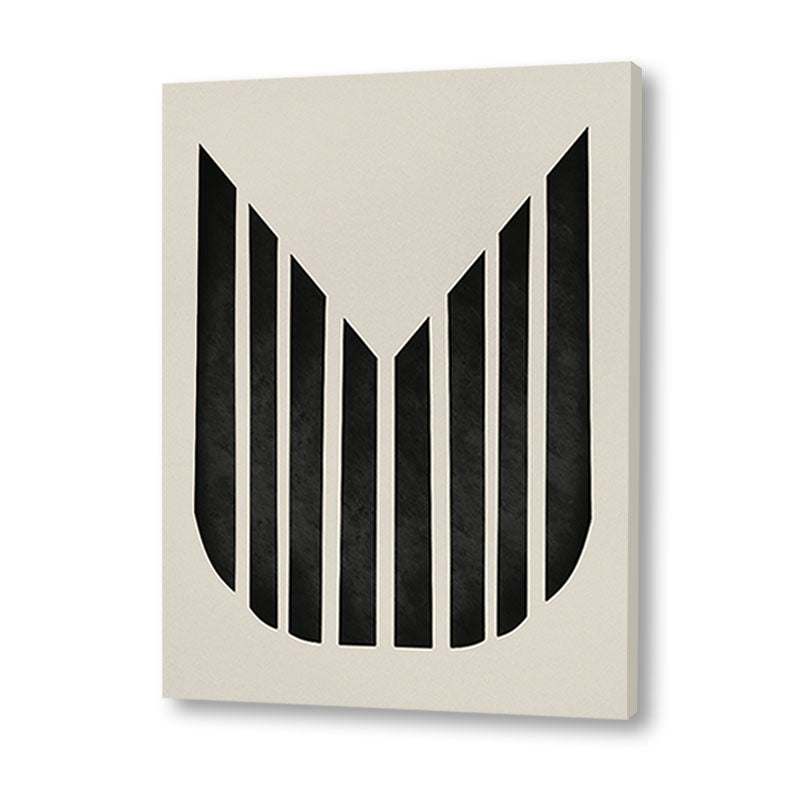 Harmony 10 Black and White Artwork Canvas Print