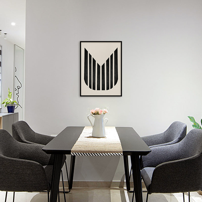 Harmony 10 Black and White Artwork Canvas Print