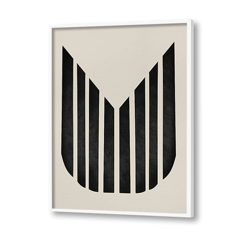 Harmony 10 Black and White Artwork Canvas Print