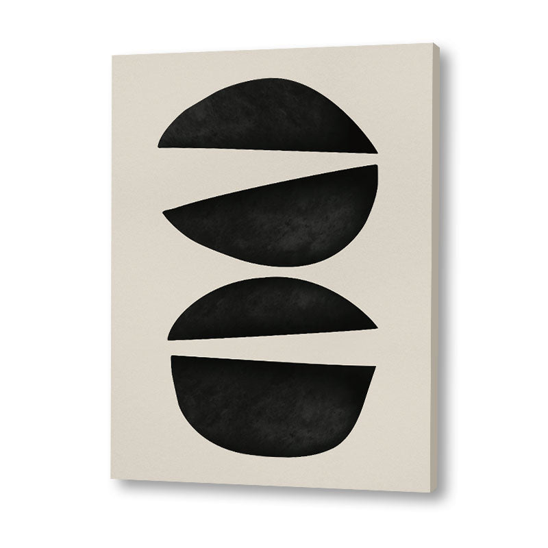 Harmony 11 Black and White Artwork Canvas Print